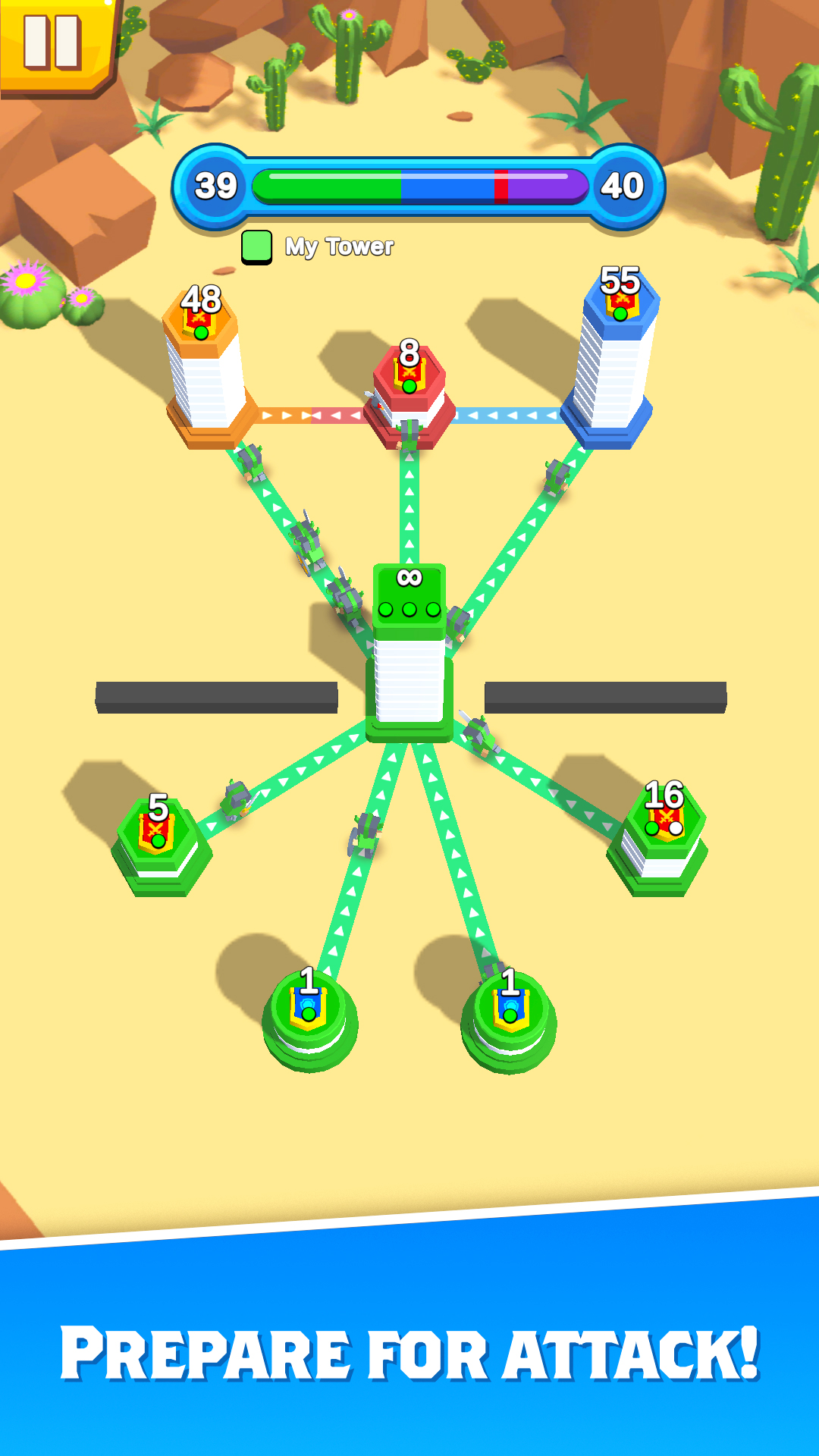 اسکرین شات 2 بازی Tower Takeover: Conquer Castle