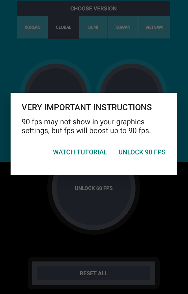 اسکرین شات 3 برنامه 120 FPS Unlocker - FPS Booster