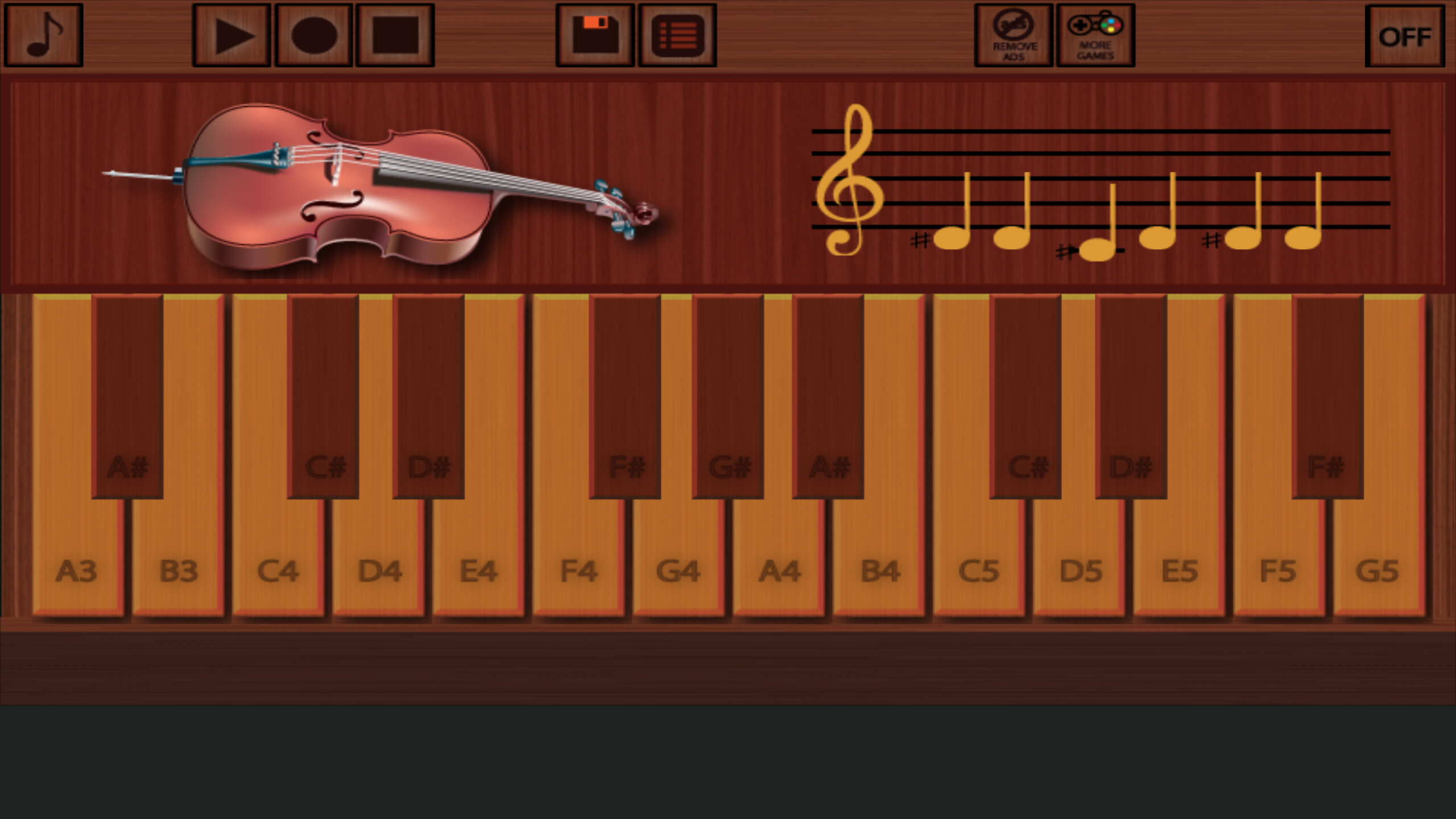 اسکرین شات 2 بازی Professional Cello