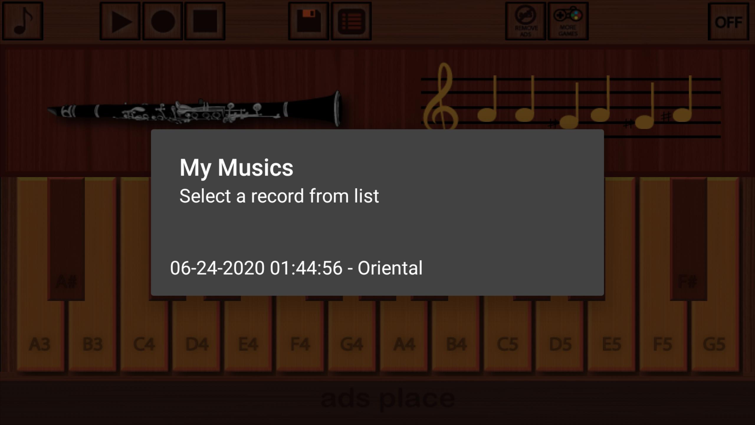 اسکرین شات 5 بازی Professional Clarinet