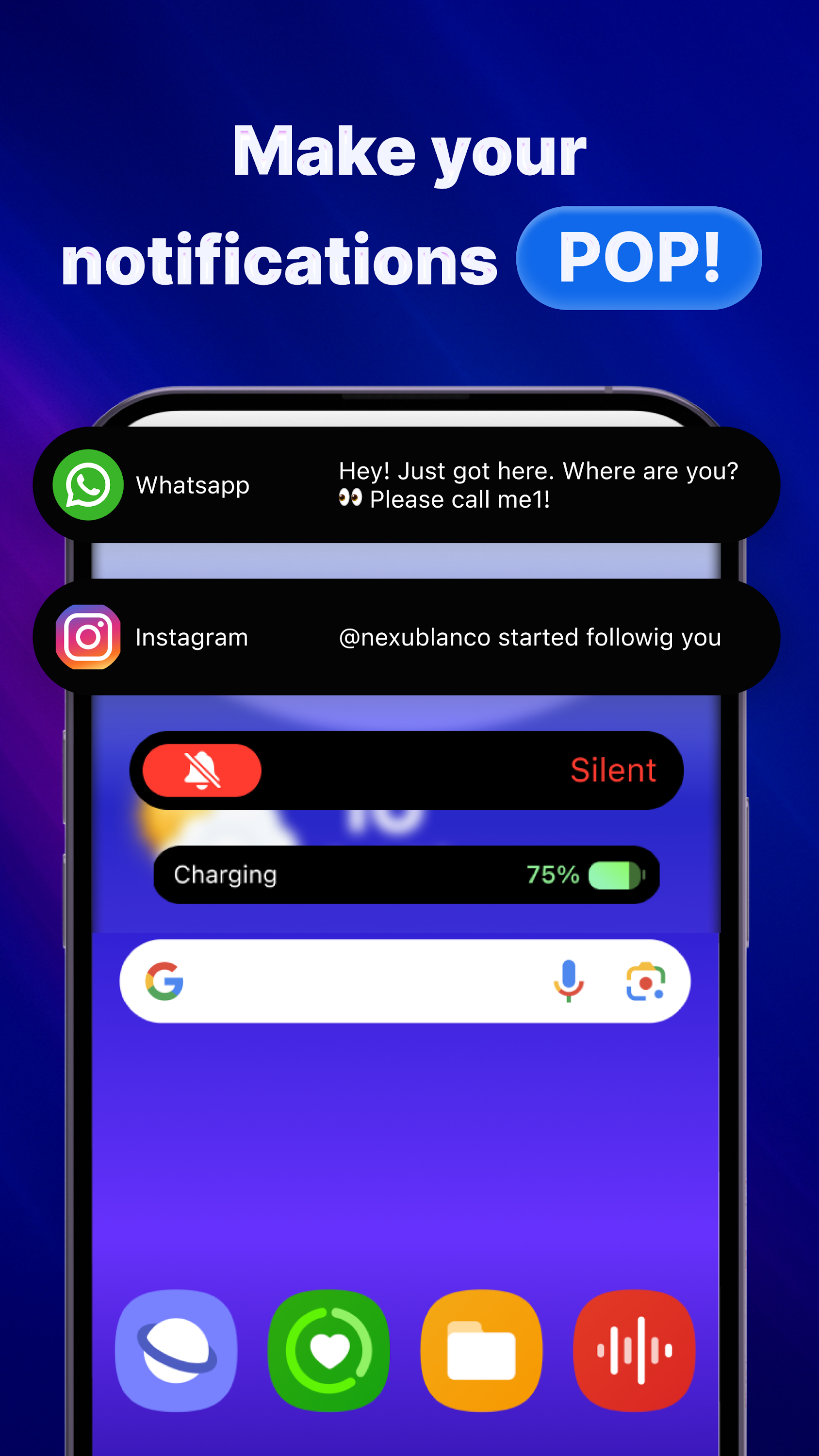 اسکرین شات 2 برنامه Dynamic Island Pro - Notch Bar
