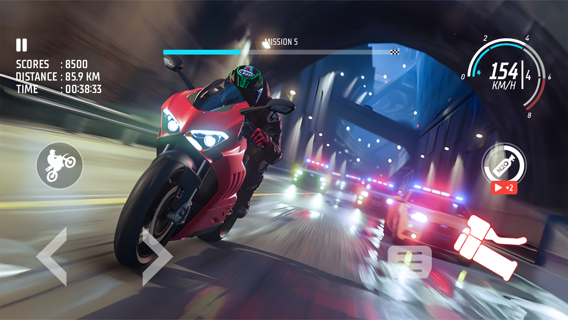 اسکرین شات 6 بازی Traffic Bike: Driving City 3D