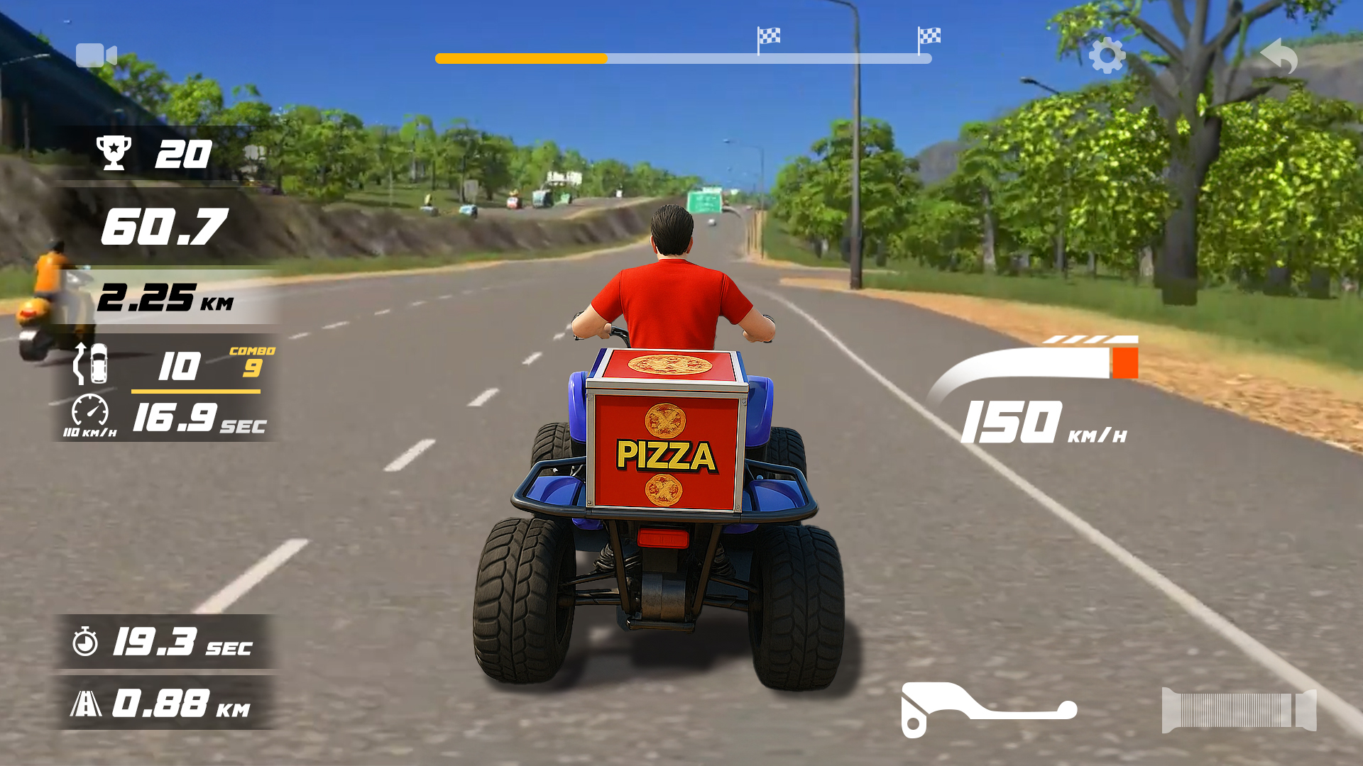 اسکرین شات 2 بازی Traffic Bike 3D: City Tour
