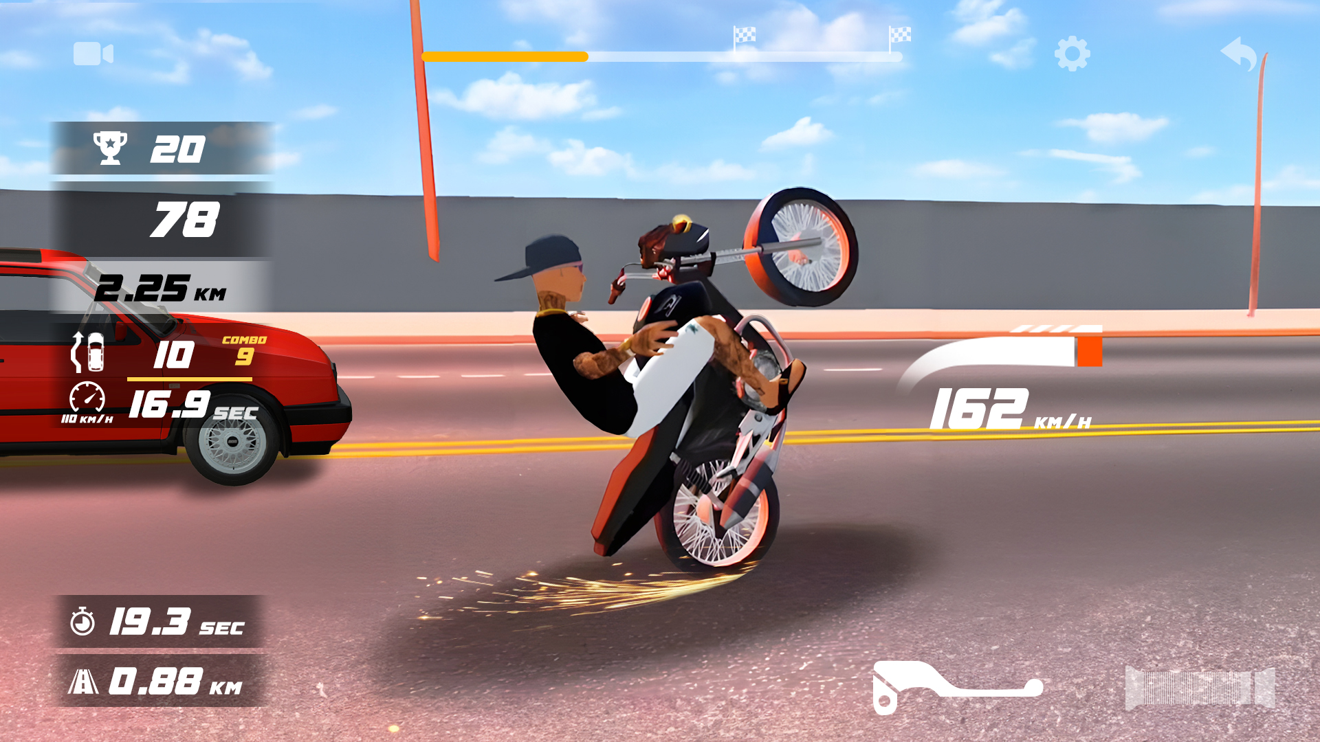 اسکرین شات 6 بازی Traffic Bike 3D: City Tour