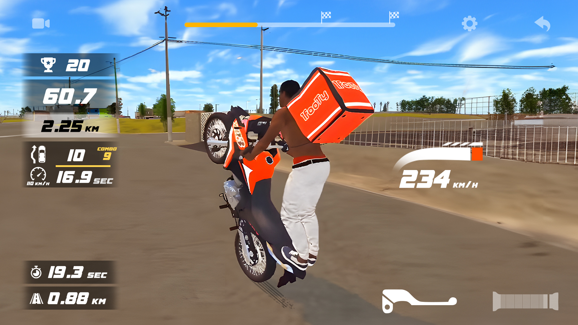 اسکرین شات 1 بازی Traffic Bike 3D: City Tour