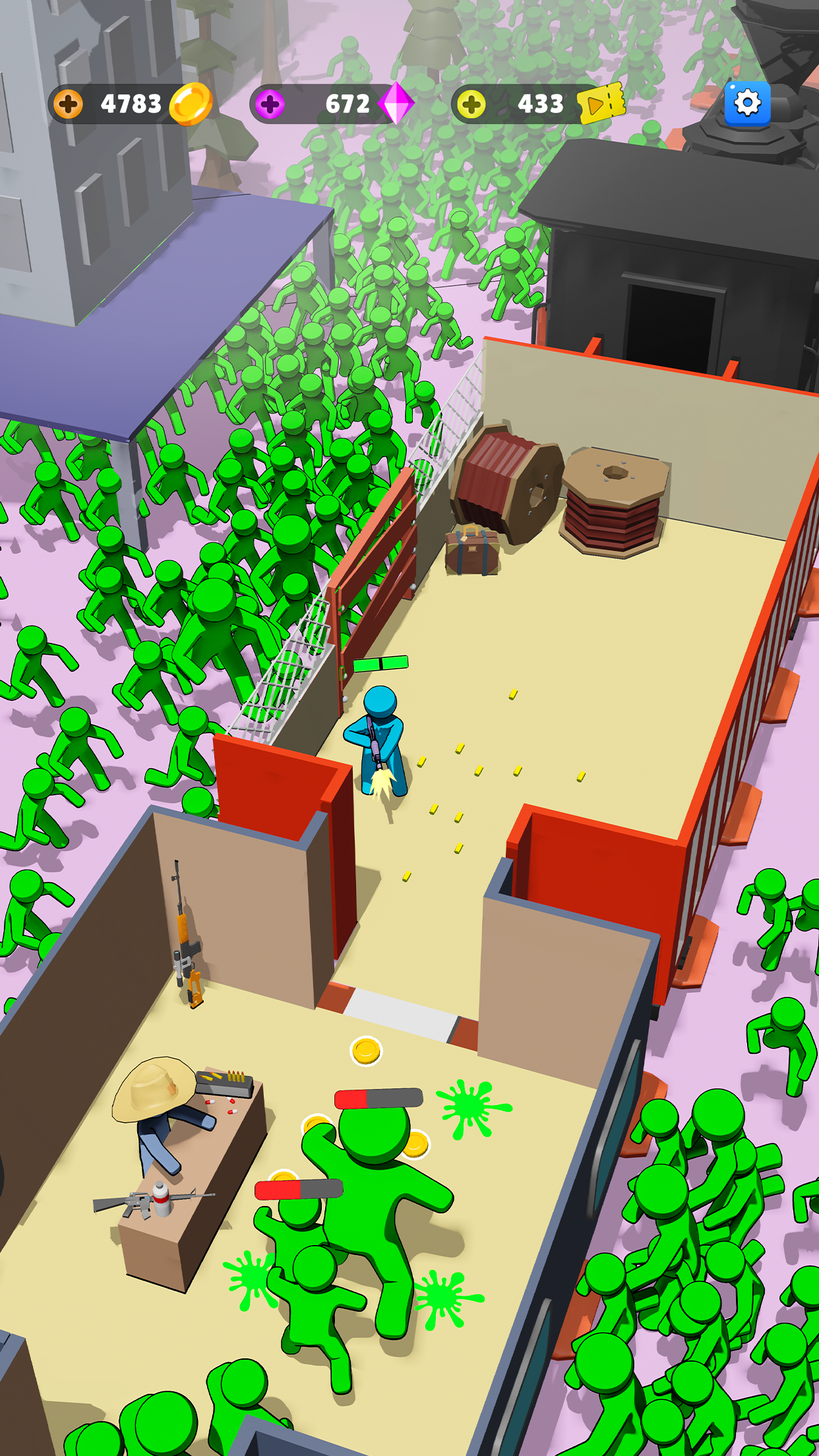 اسکرین شات 7 بازی Train Defense: Zombie Game