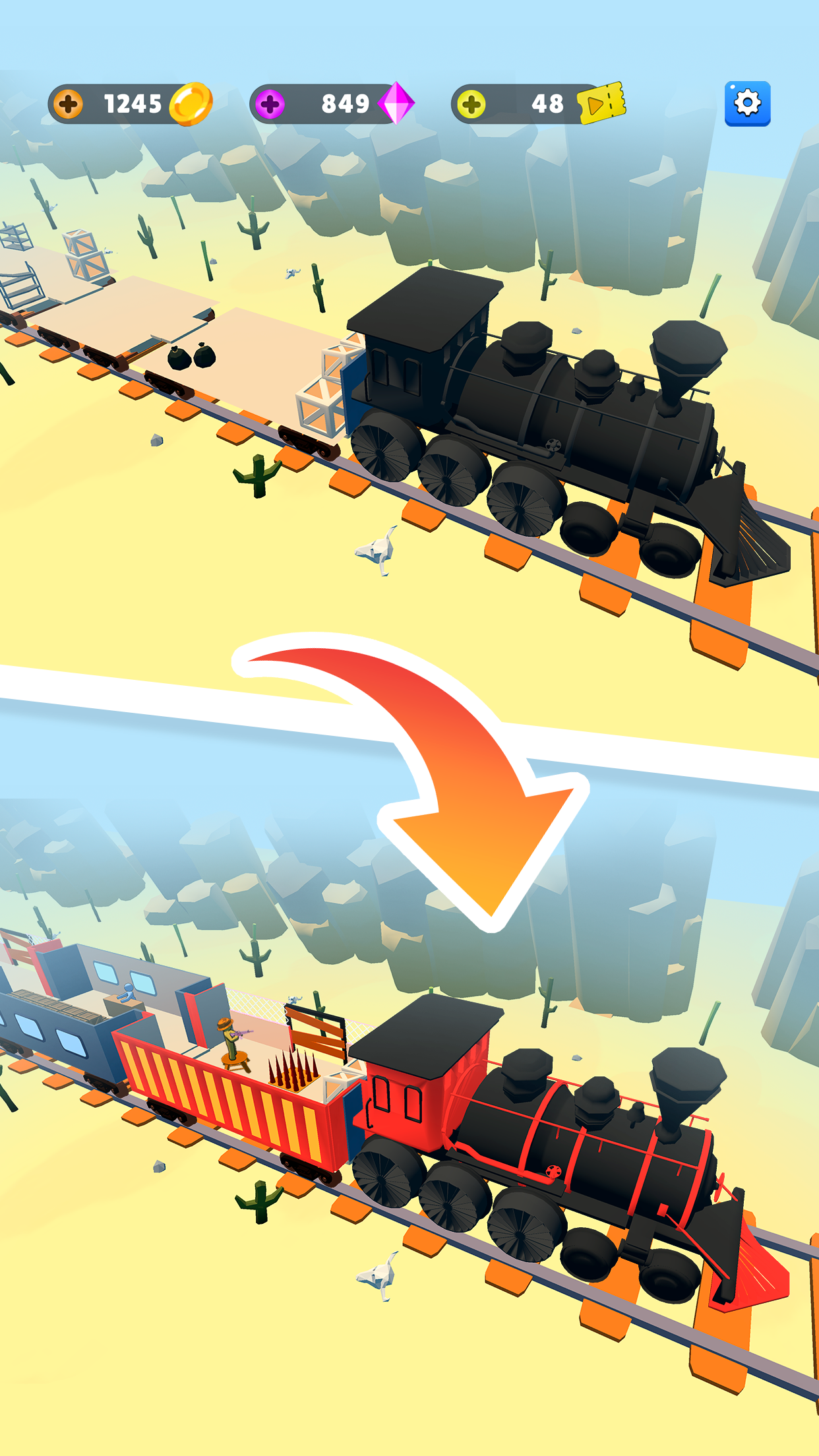 اسکرین شات 3 بازی Train Defense: Zombie Game
