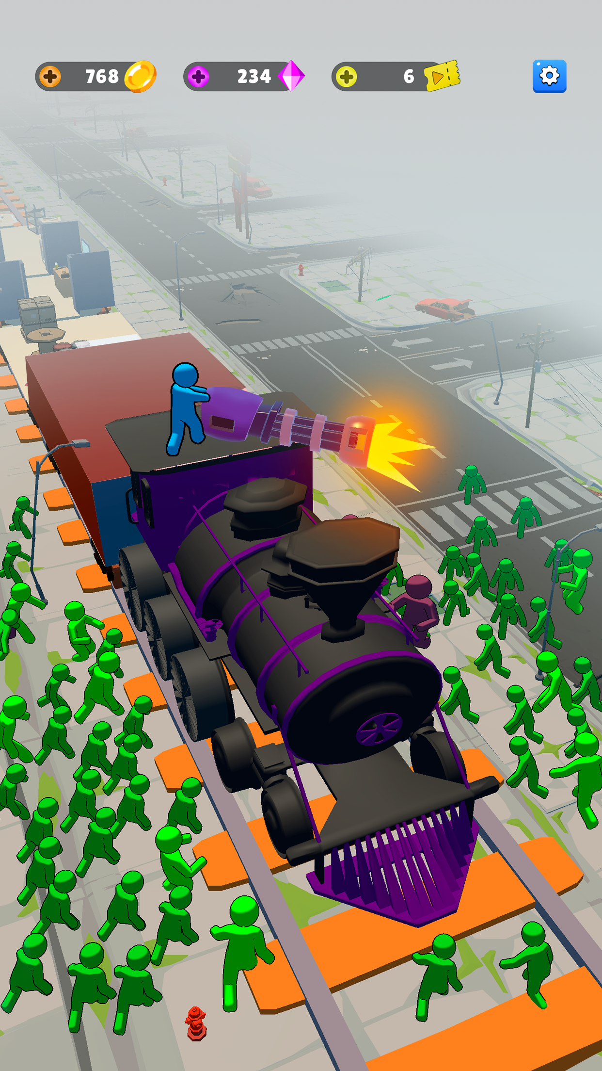 اسکرین شات 1 بازی Train Defense: Zombie Game