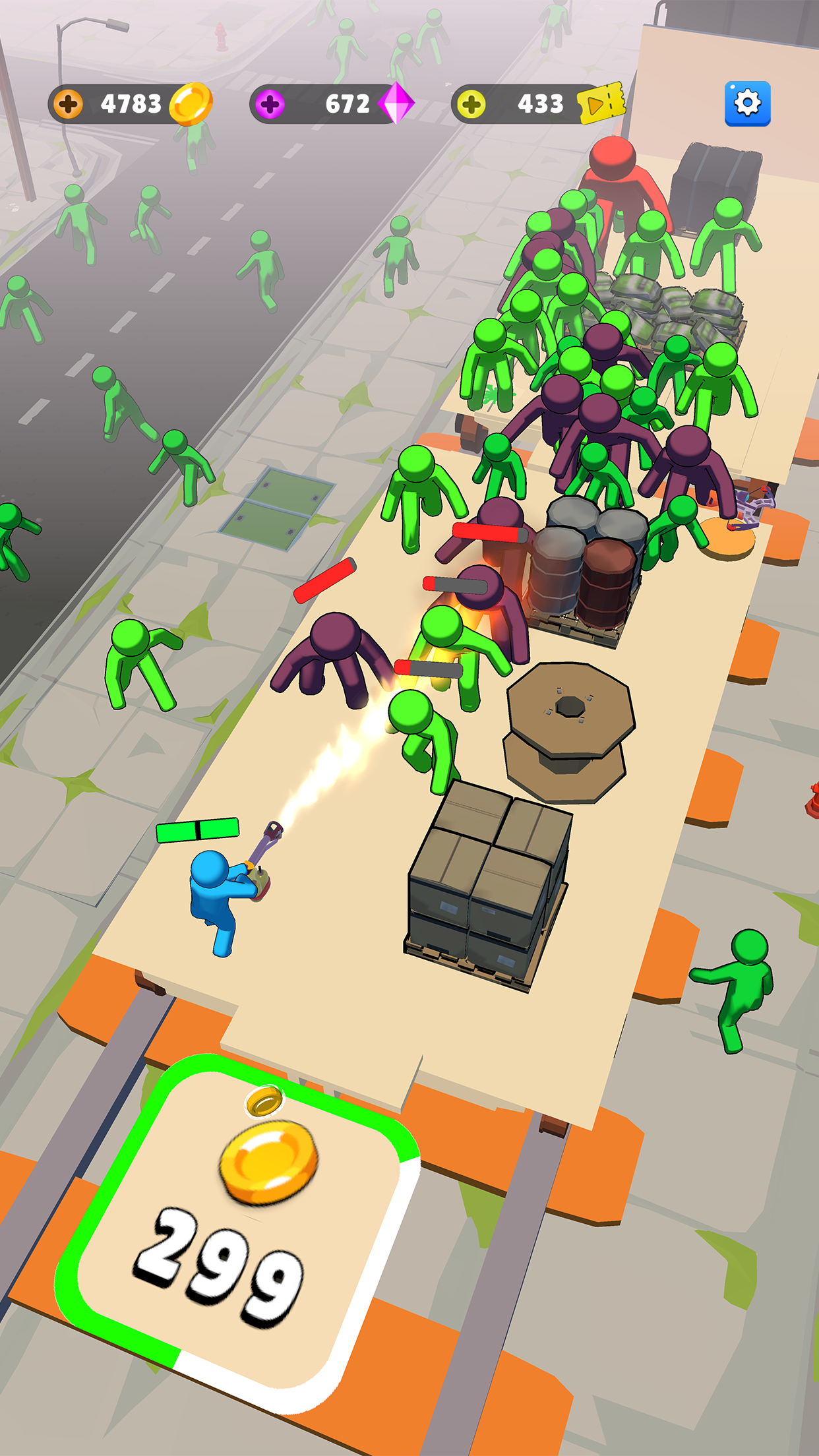 اسکرین شات 5 بازی Train Defense: Zombie Game