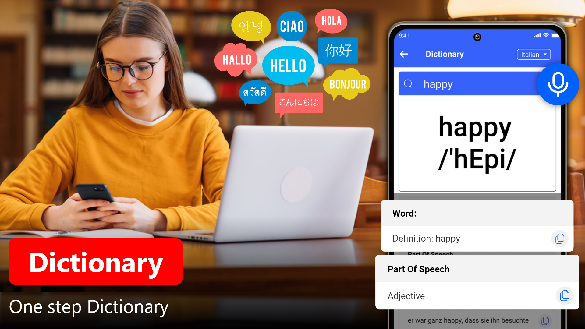 اسکرین شات 5 برنامه Go Translate All Language App
