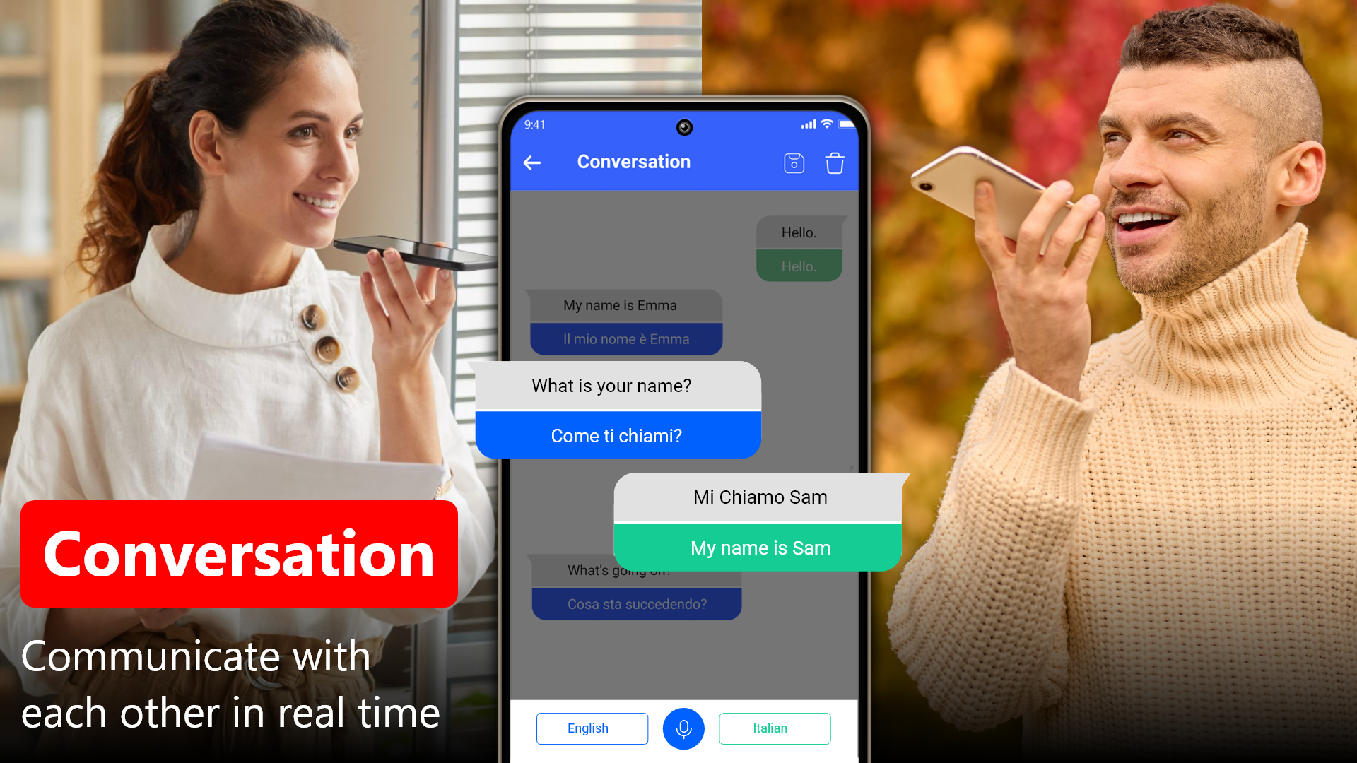اسکرین شات 3 برنامه Go Translate All Language App