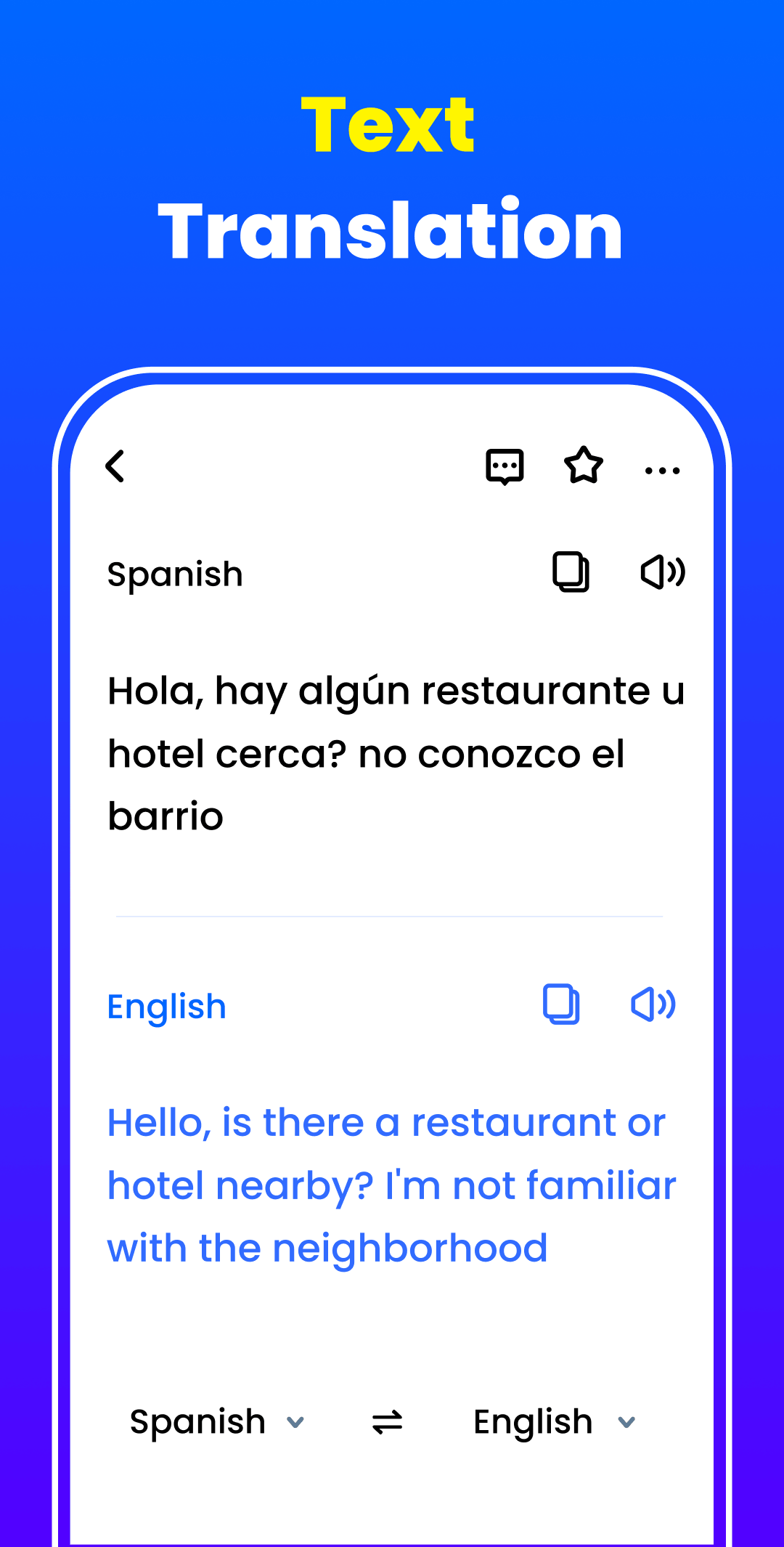 اسکرین شات 2 برنامه Translate - Translator App