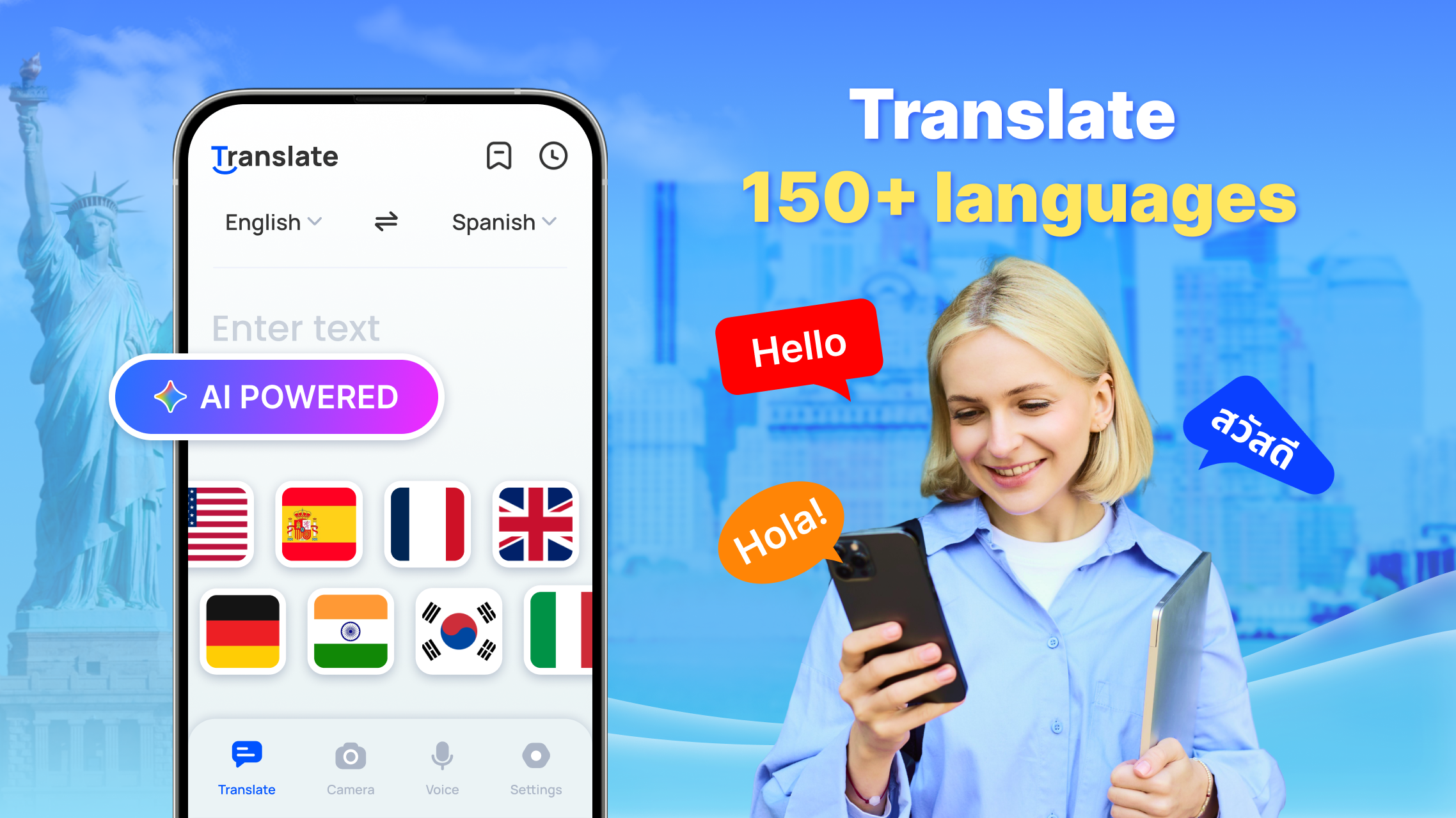 اسکرین شات 1 برنامه Translate - Translator