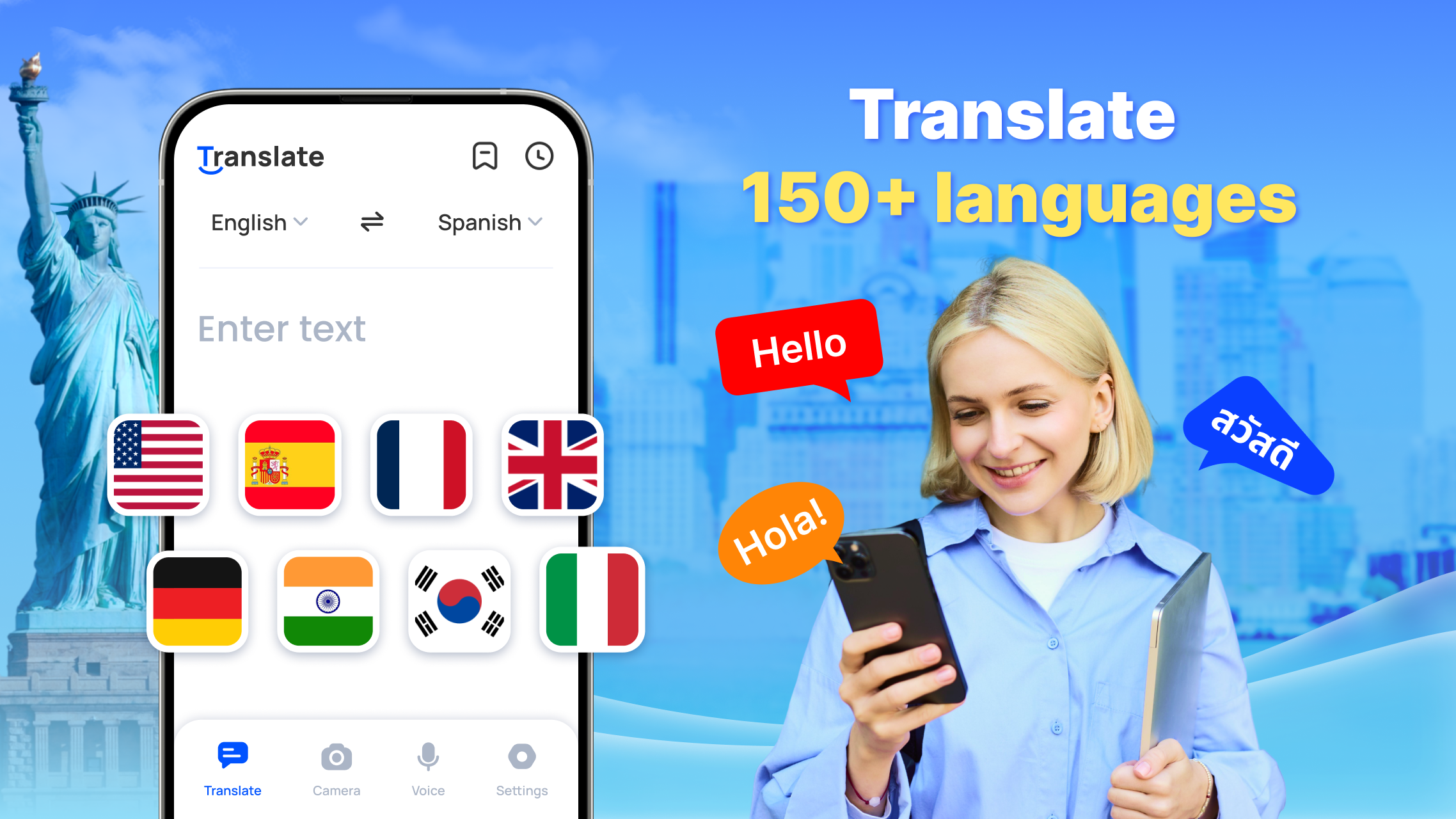 اسکرین شات 1 برنامه Translate - Translator
