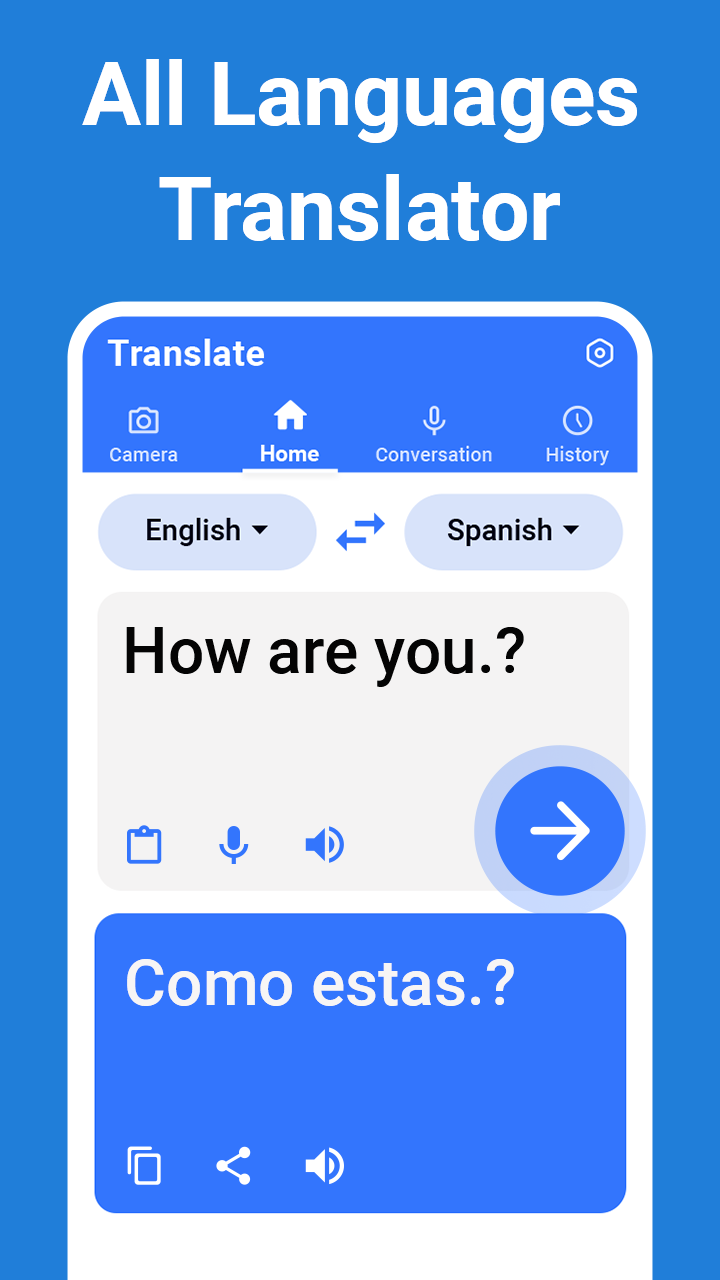 اسکرین شات 1 برنامه Translate Language Translator