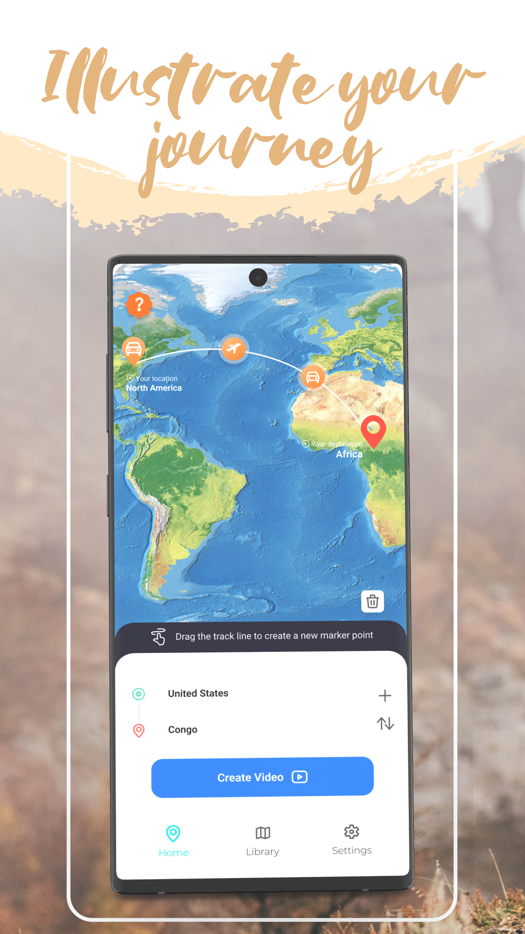 اسکرین شات 1 برنامه TravelRoute: My Journey Boast