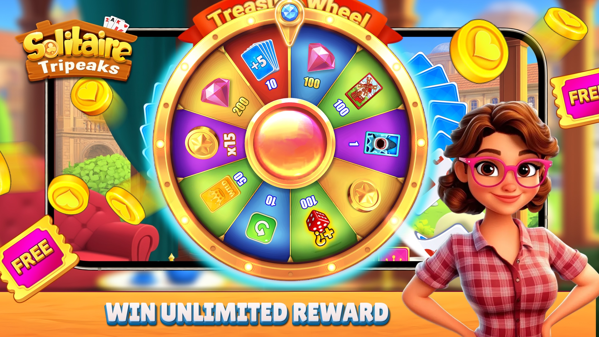 اسکرین شات 6 بازی Solitaire TriPeaks Farm