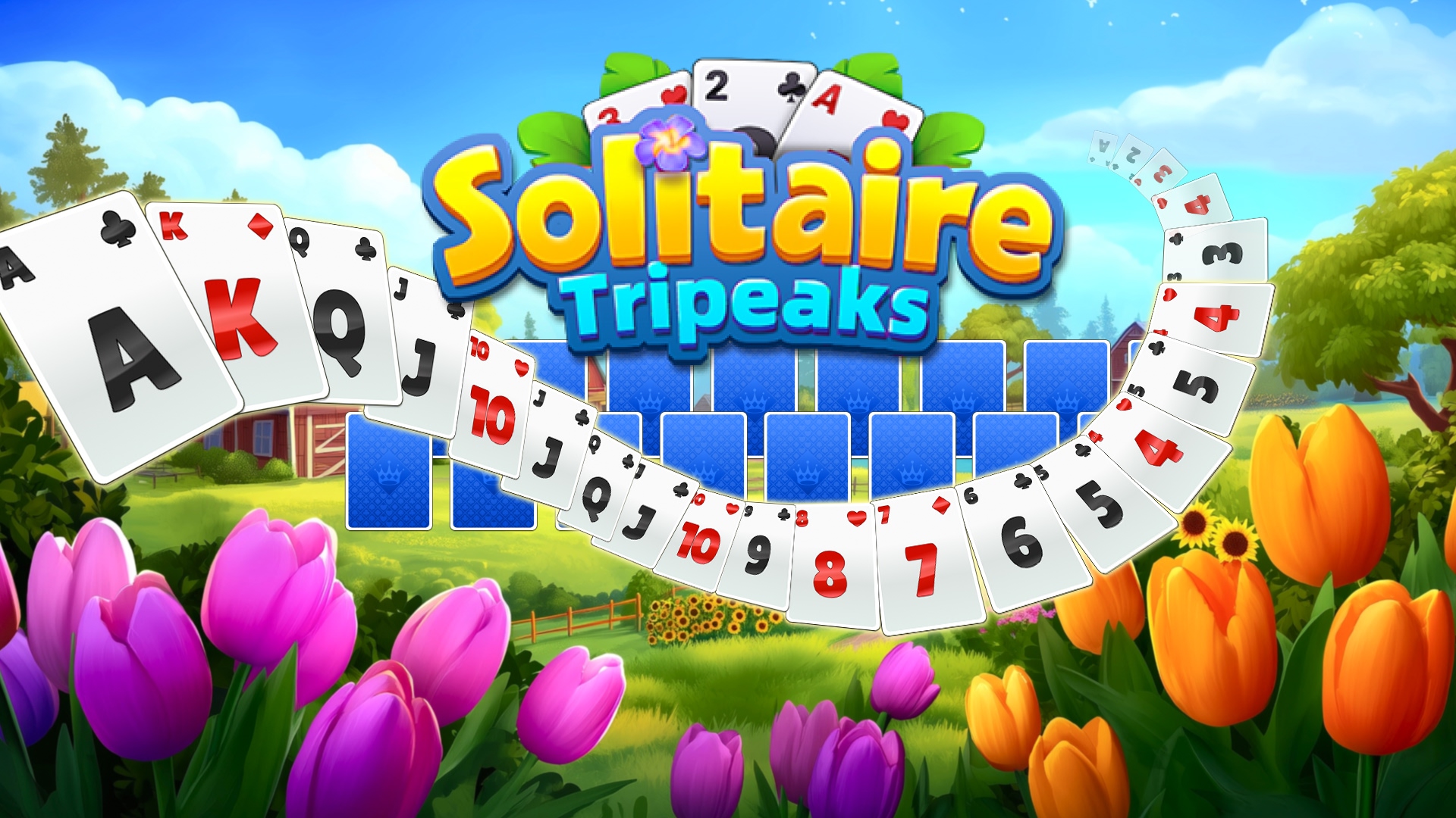 اسکرین شات 1 بازی Solitaire TriPeaks Farm