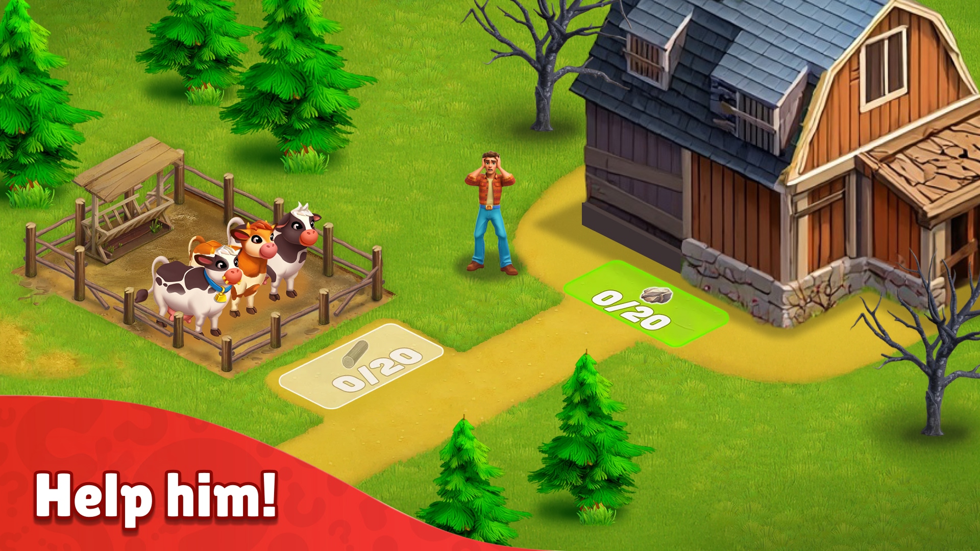 اسکرین شات 5 بازی TriPeaks Solitaire Idle Farm