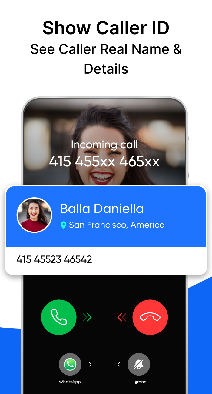 اسکرین شات 2 برنامه True ID Caller Name, Caller ID