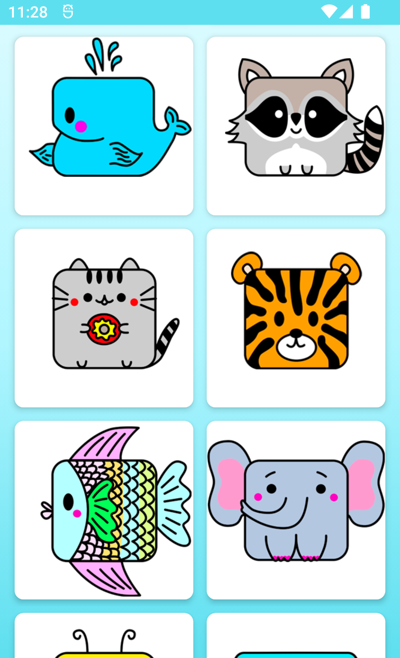 اسکرین شات 5 برنامه How to draw cute animals