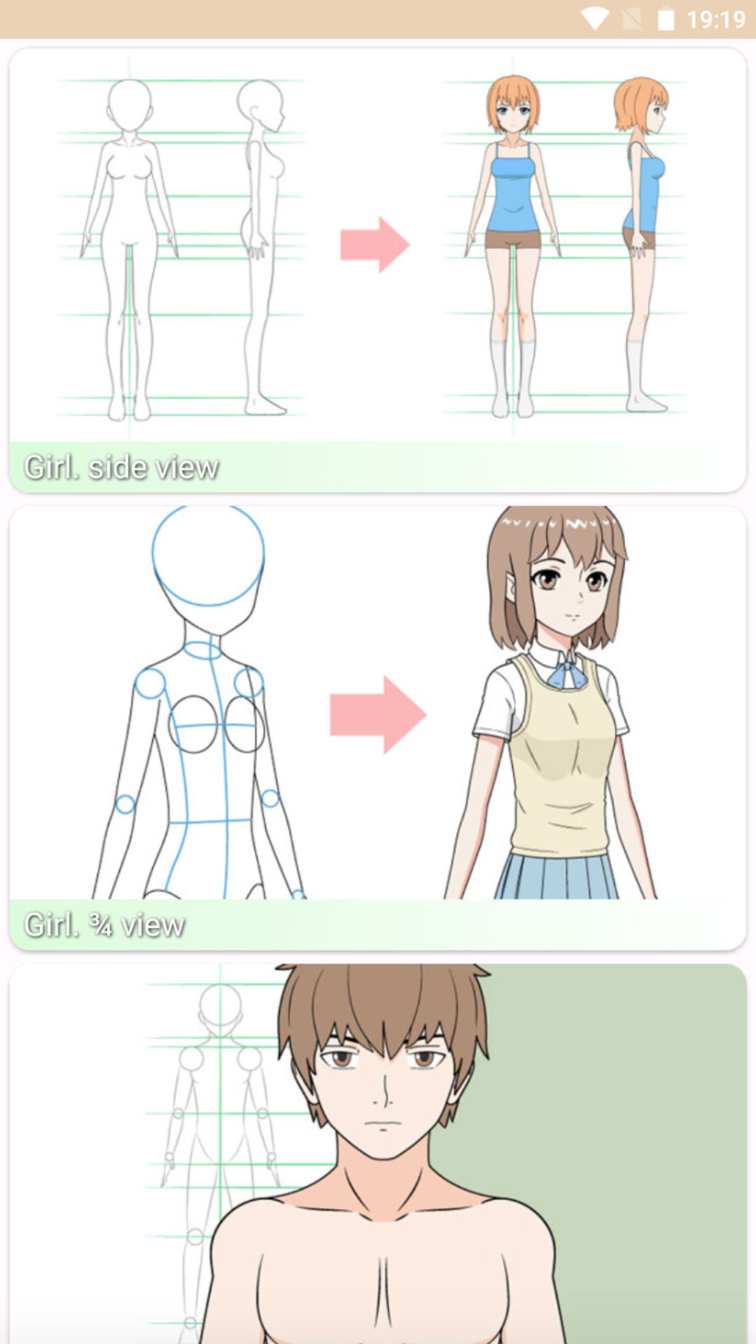 اسکرین شات 3 برنامه How to draw anime