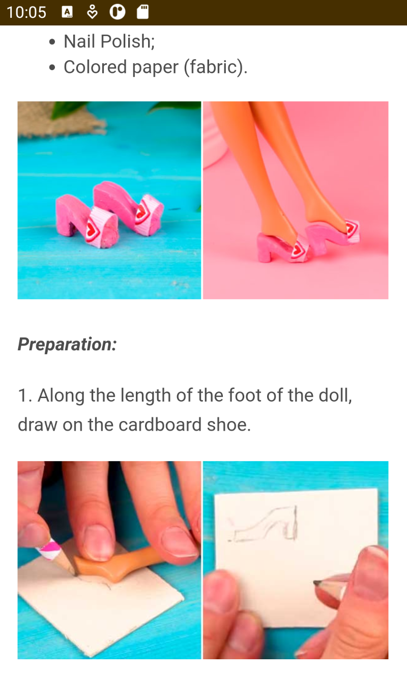 اسکرین شات 4 برنامه How to make doll clothes