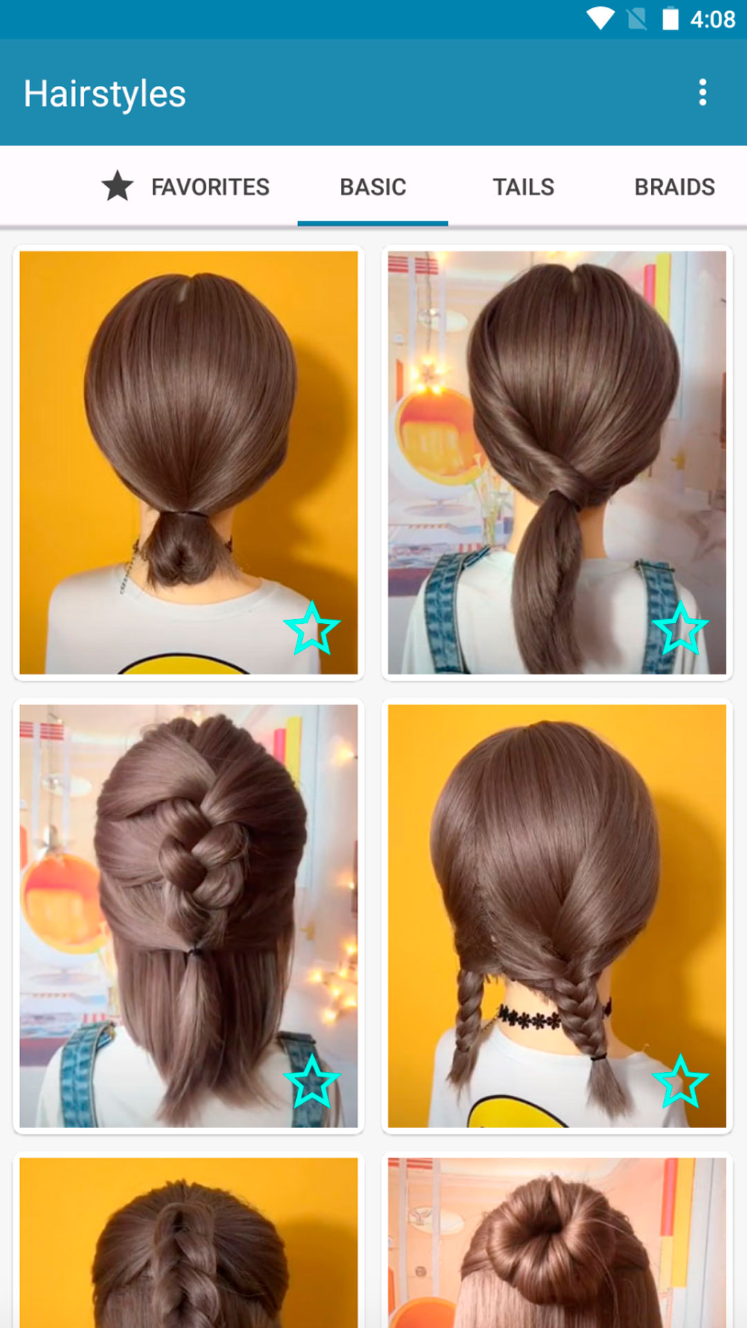 اسکرین شات 1 برنامه Hairstyles for short hair