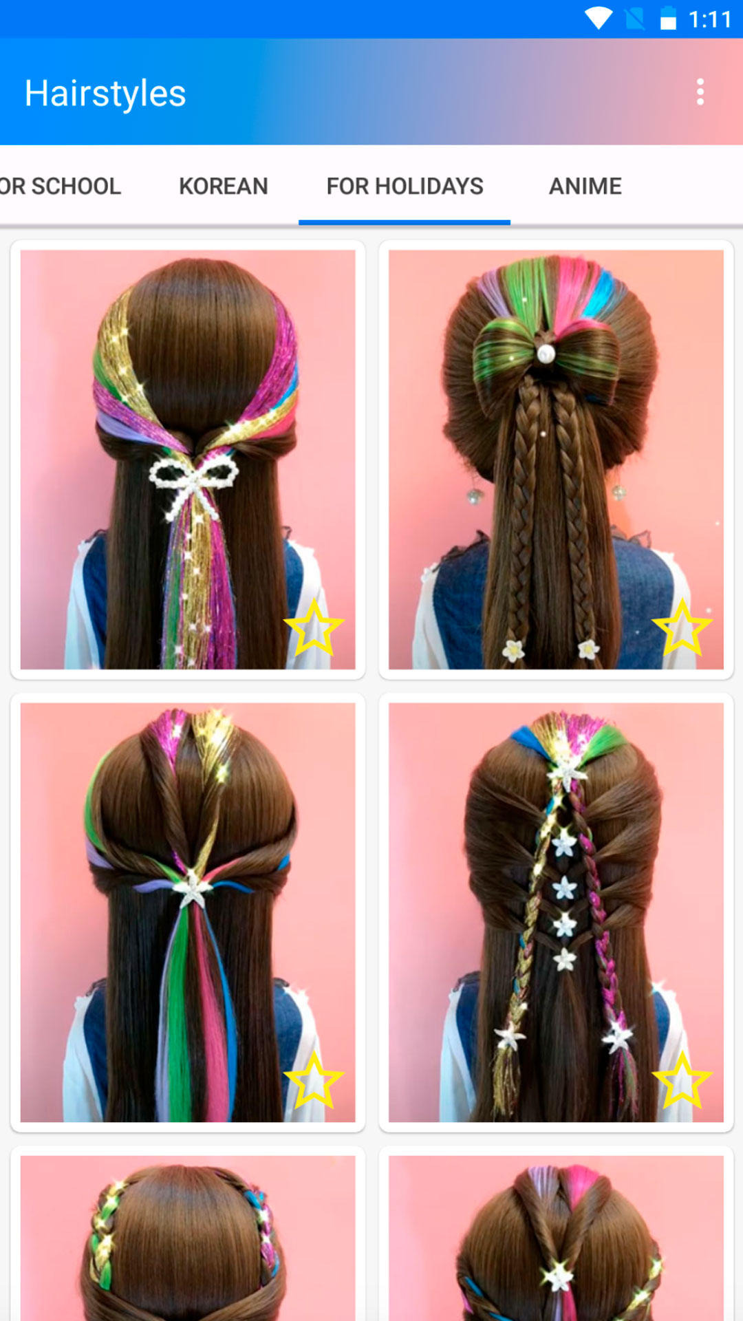 اسکرین شات 7 برنامه Easy hairstyles step by step