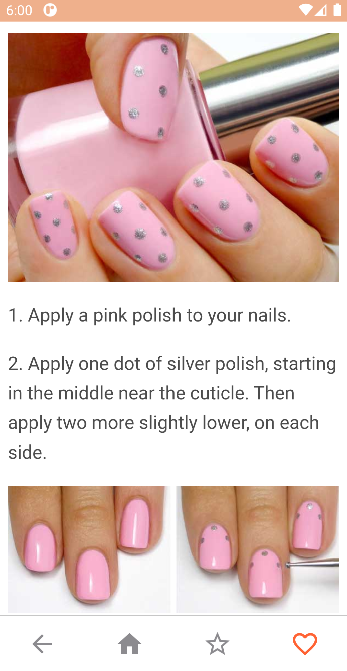 اسکرین شات 3 برنامه Nail art designs step by step
