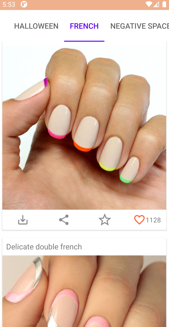 اسکرین شات 5 برنامه Nail art designs step by step