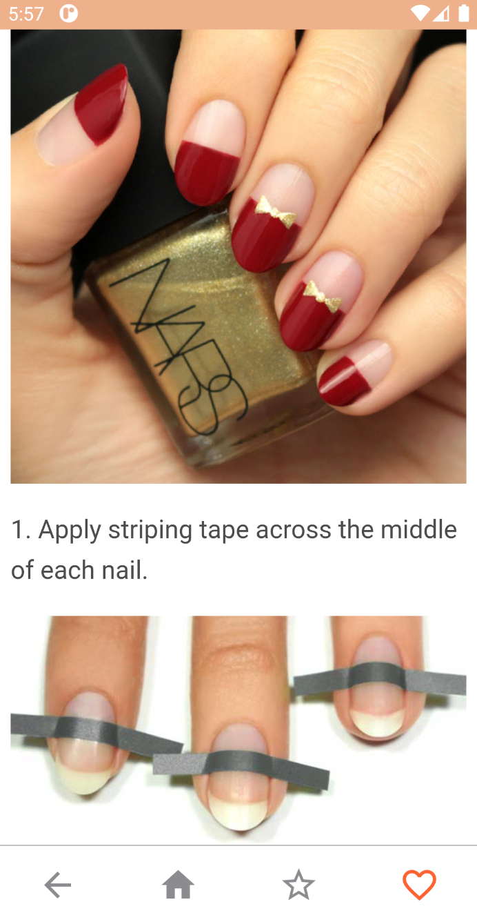 اسکرین شات 2 برنامه Nail art designs step by step