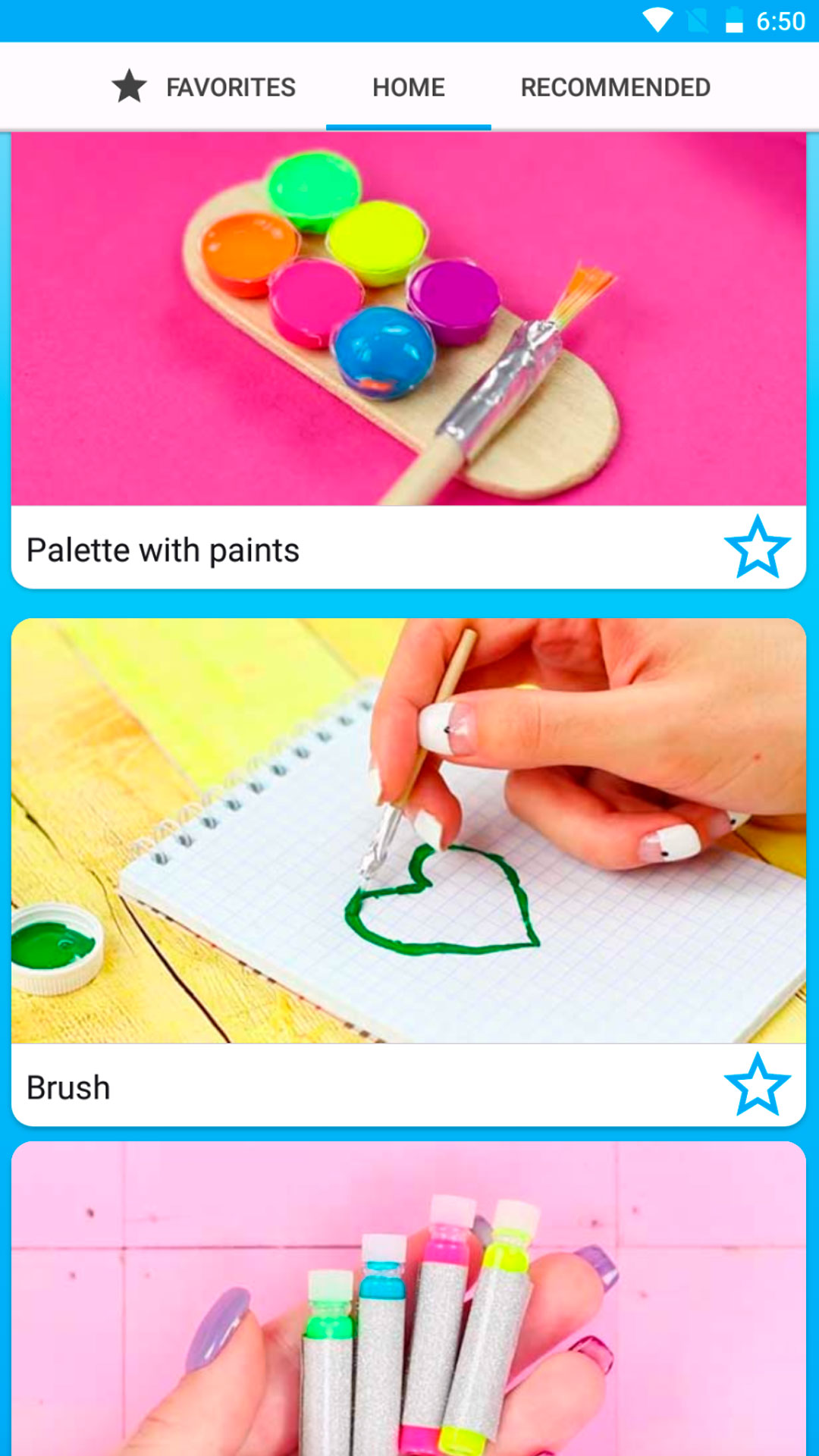 اسکرین شات 4 برنامه DIY mini school supplies