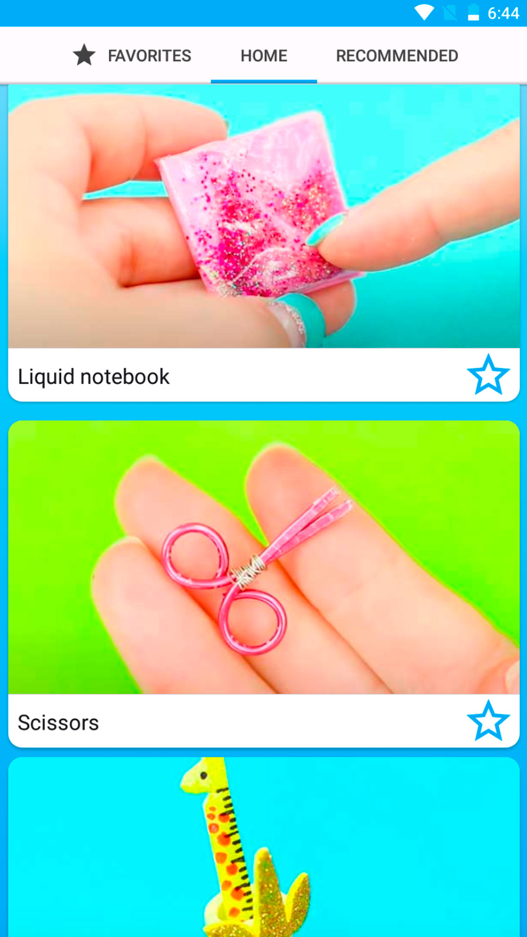 اسکرین شات 2 برنامه DIY mini school supplies