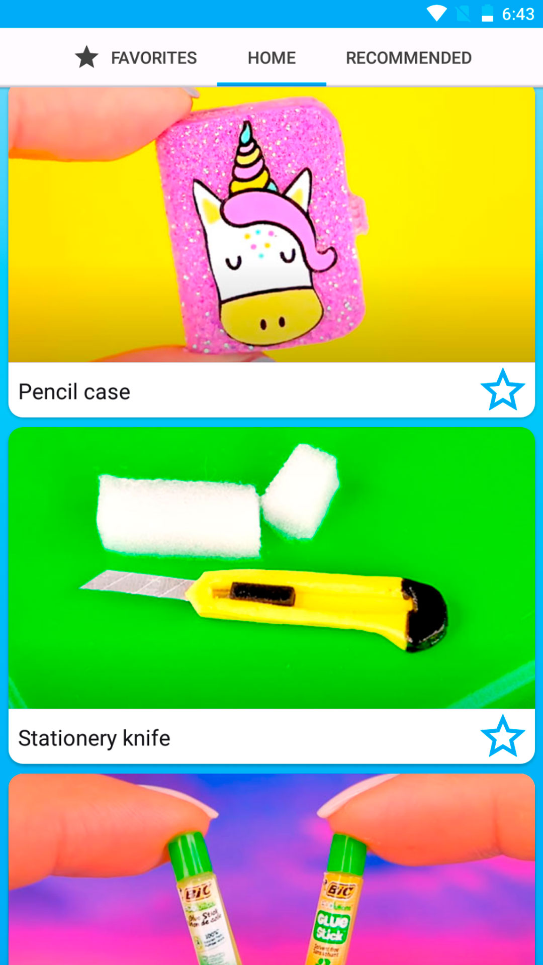 اسکرین شات 1 برنامه DIY mini school supplies