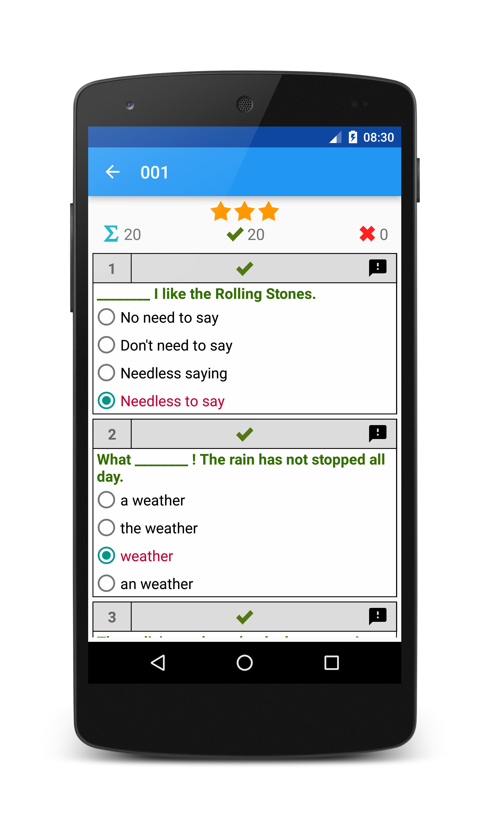 اسکرین شات 4 برنامه TOEFL Preparation