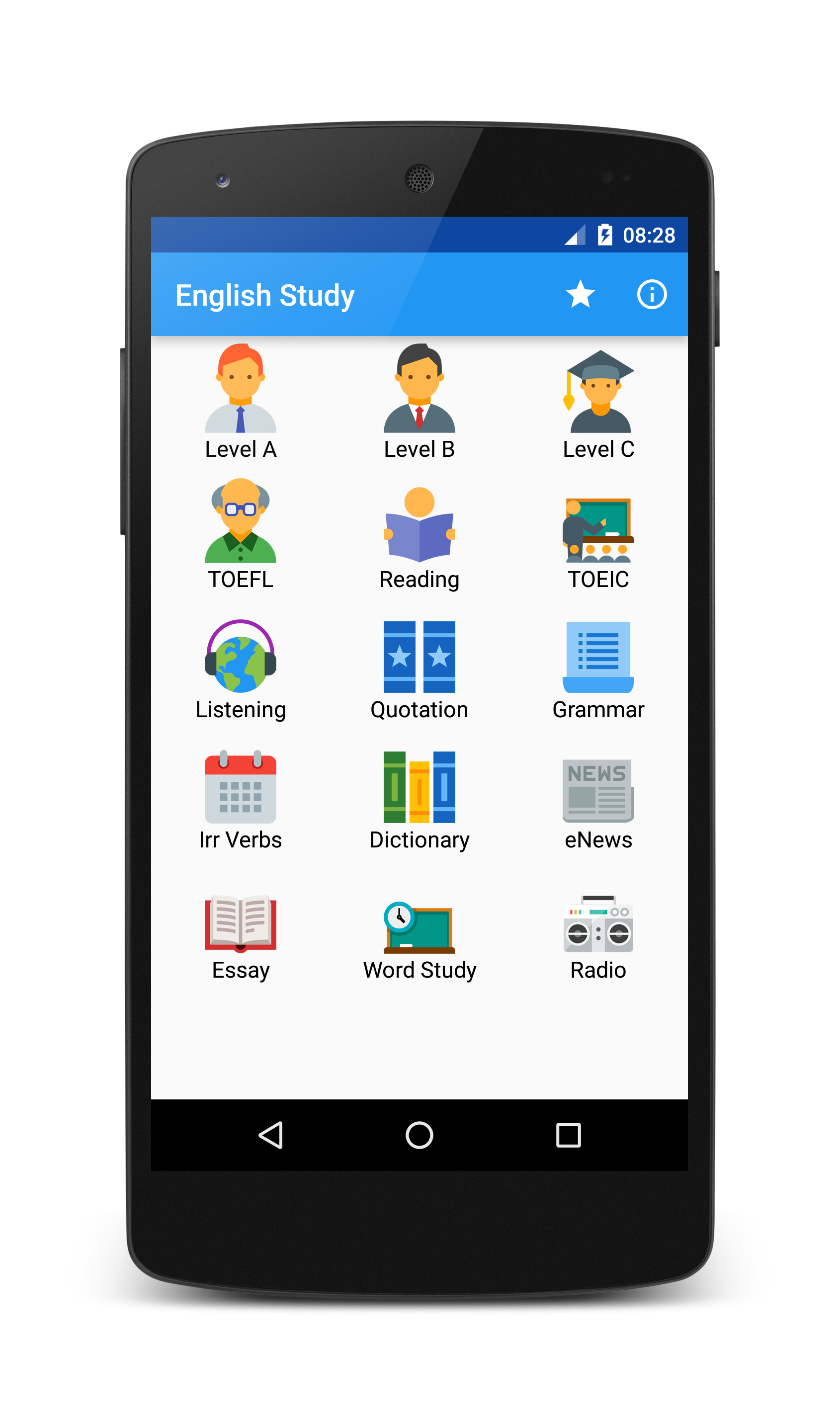 اسکرین شات 1 برنامه TOEFL Preparation