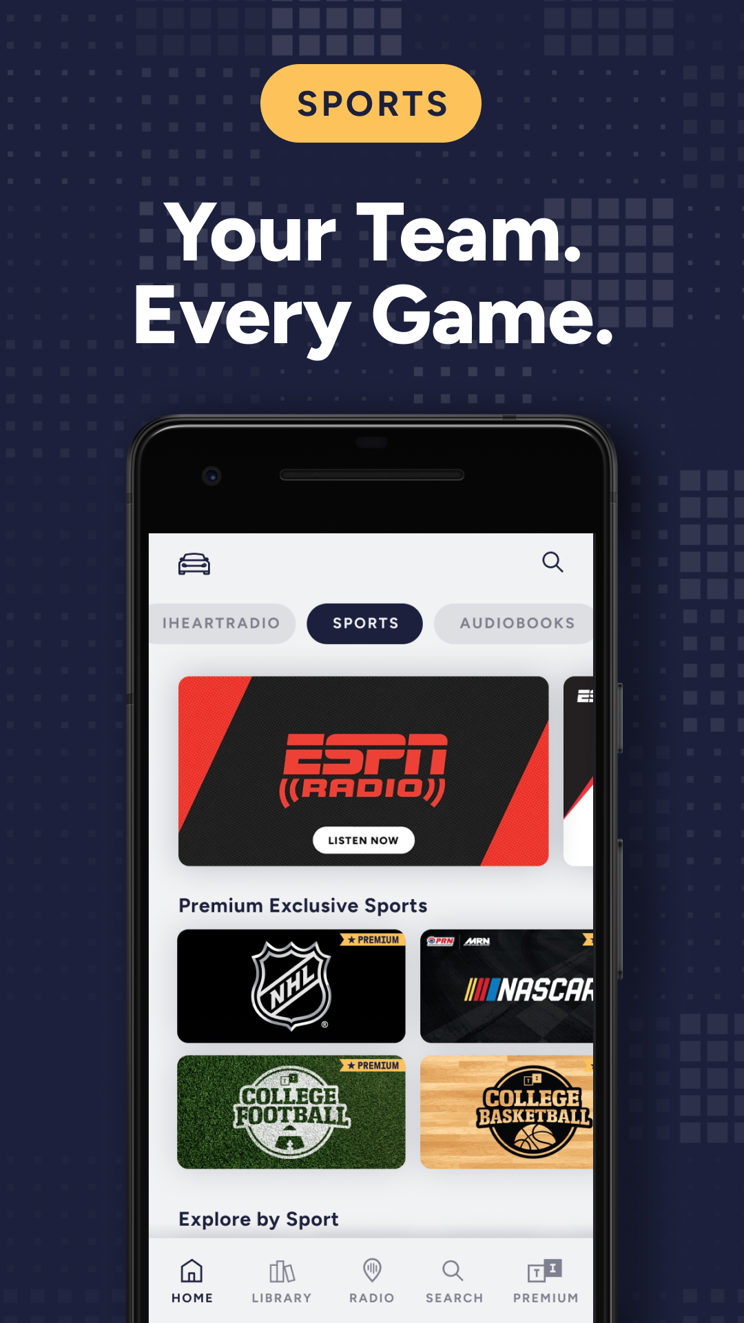 اسکرین شات 5 برنامه TuneIn Radio: Music & Sports