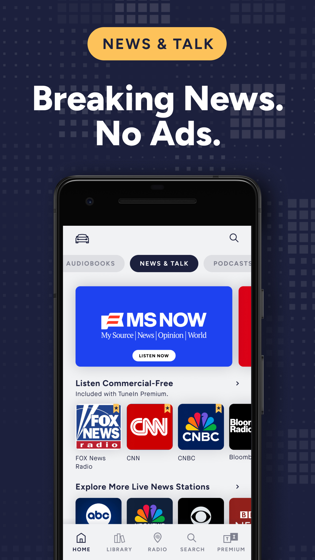 اسکرین شات 6 برنامه TuneIn Radio: Music & Sports