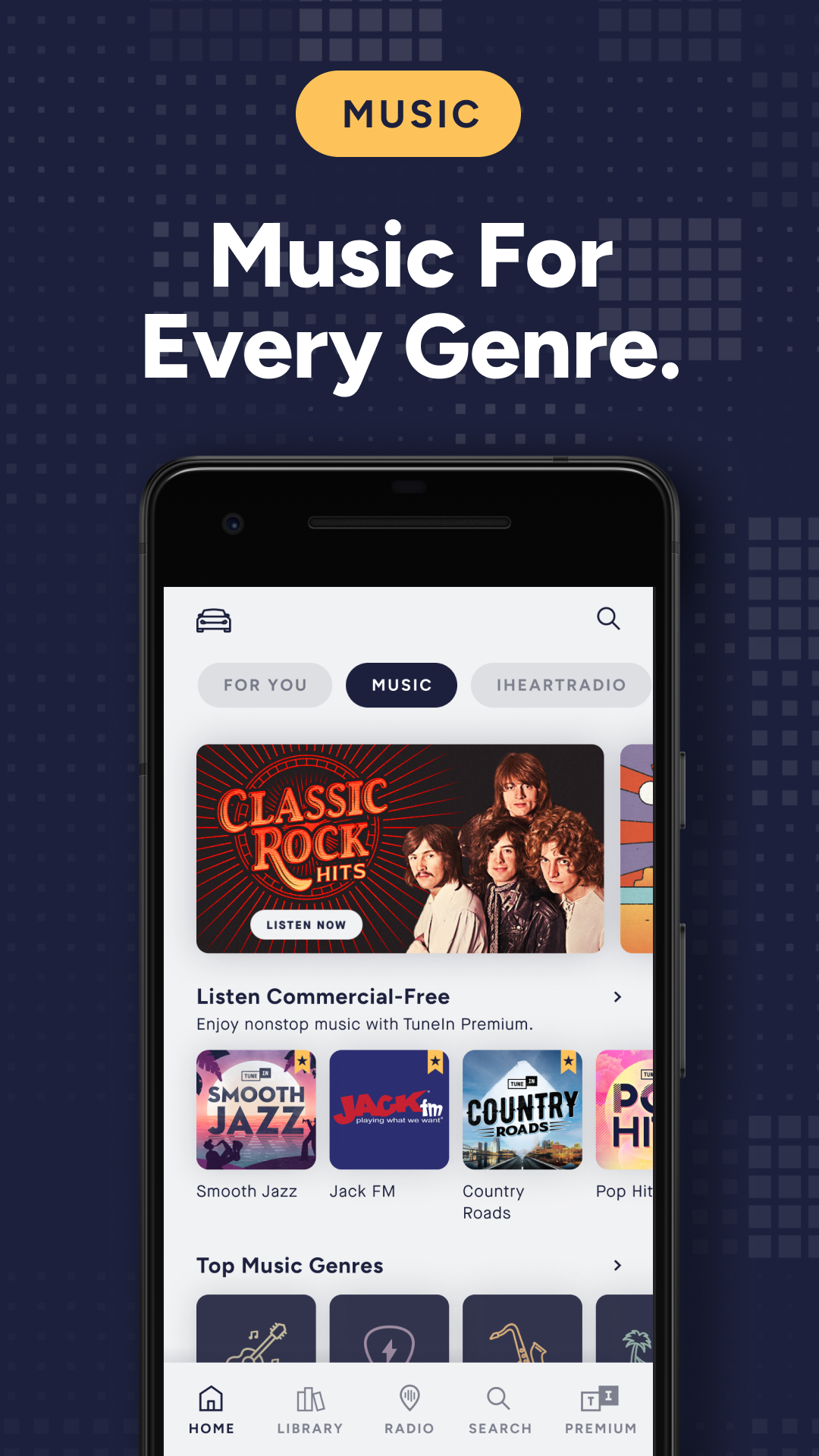 اسکرین شات 4 برنامه TuneIn Radio: Music & Sports