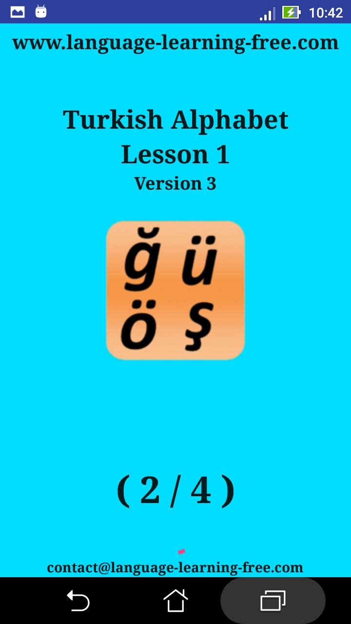 اسکرین شات 8 برنامه Turkish alphabet for students