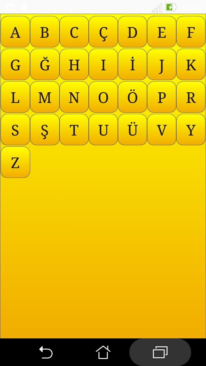 اسکرین شات 3 برنامه Turkish alphabet for students