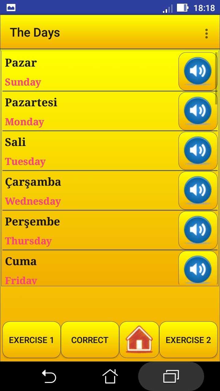 اسکرین شات 3 برنامه Learning Turkish language (les