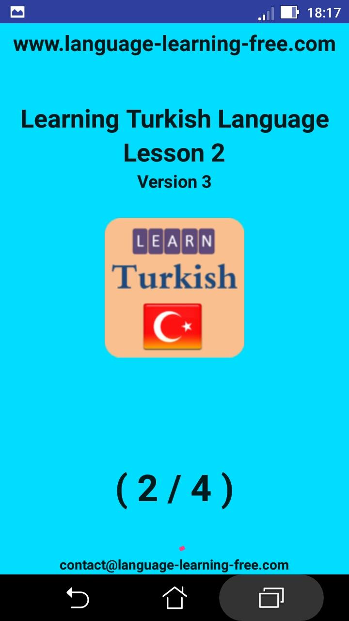 اسکرین شات 8 برنامه Learning Turkish language (les