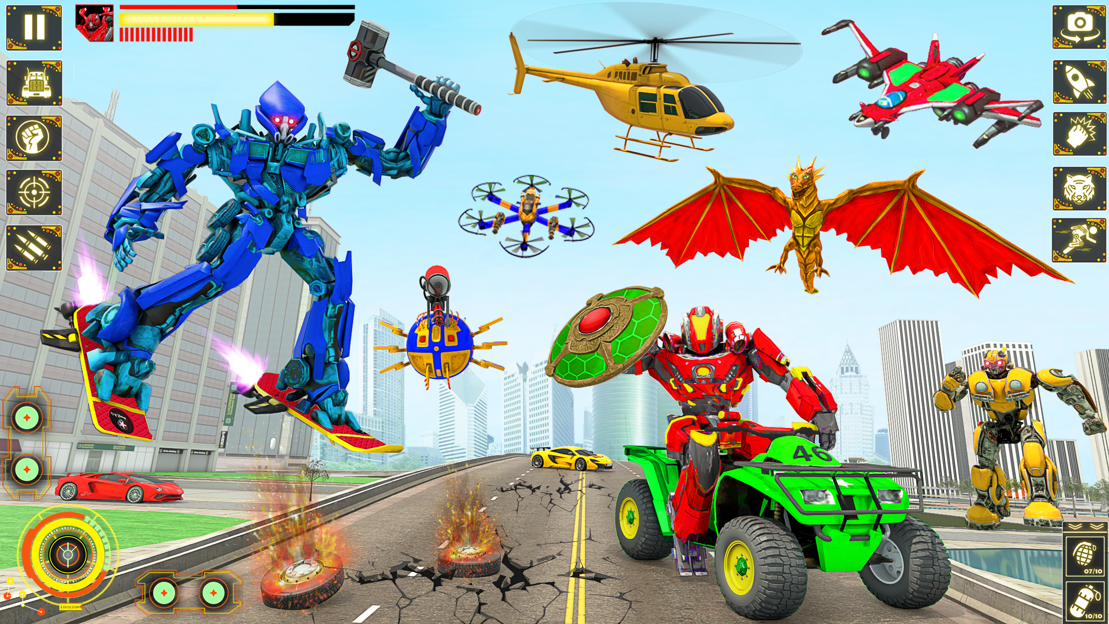 اسکرین شات 5 بازی Snake Car Robot Transformation