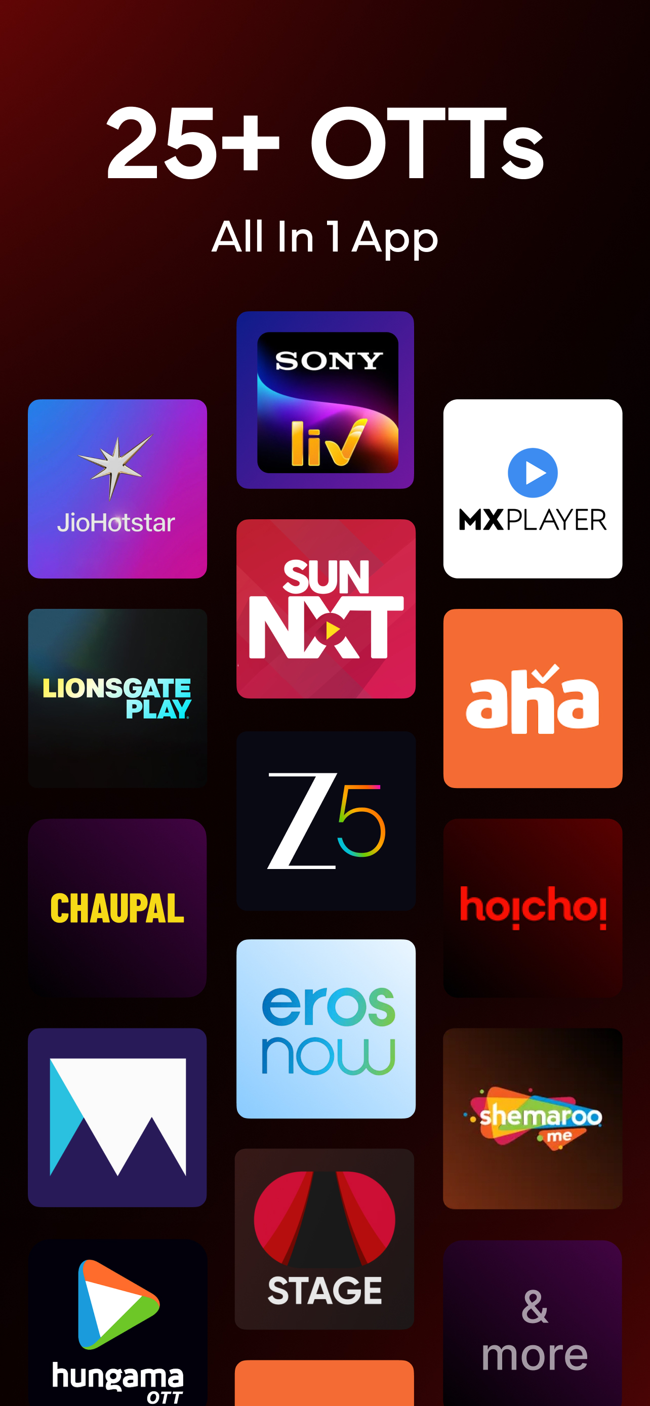 اسکرین شات 3 برنامه Airtel Xstream Play: 25+ OTTs