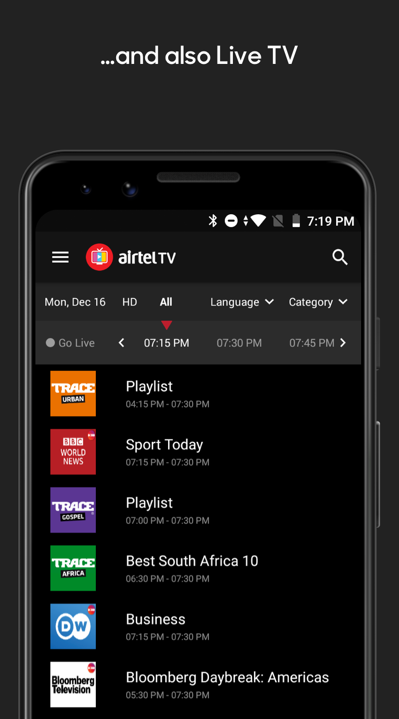 اسکرین شات 4 برنامه Airtel TV