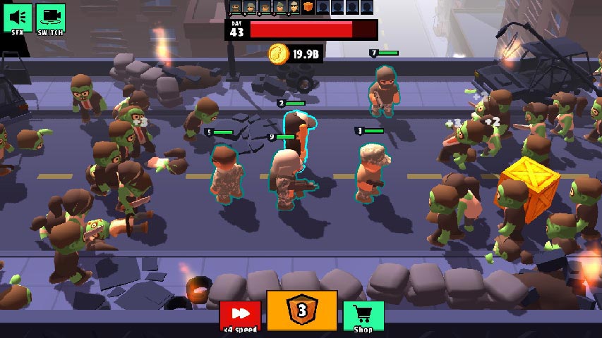اسکرین شات 3 بازی Zombie Survival Merge