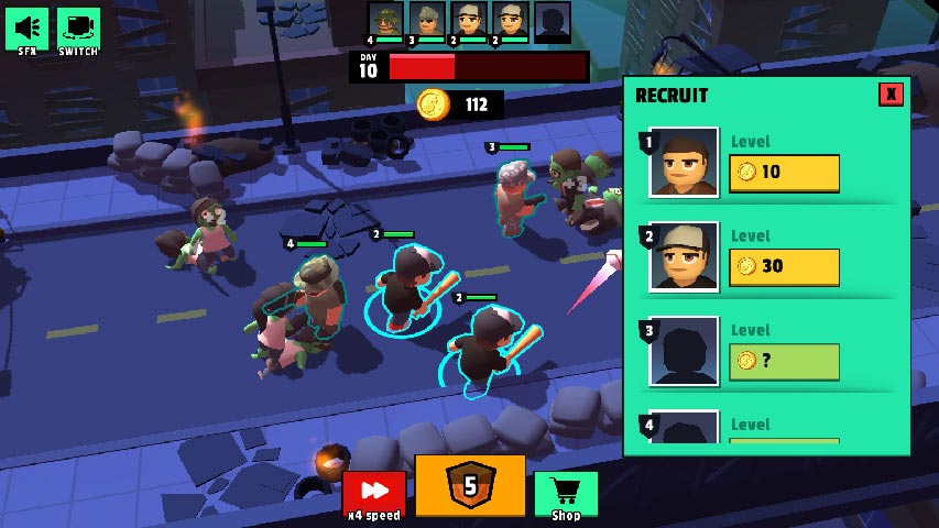 اسکرین شات 1 بازی Zombie Survival Merge