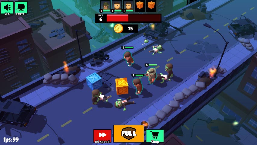 اسکرین شات 4 بازی Zombie Survival Merge
